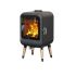 Печь камин Астов Боб короткие, деревянные ножки